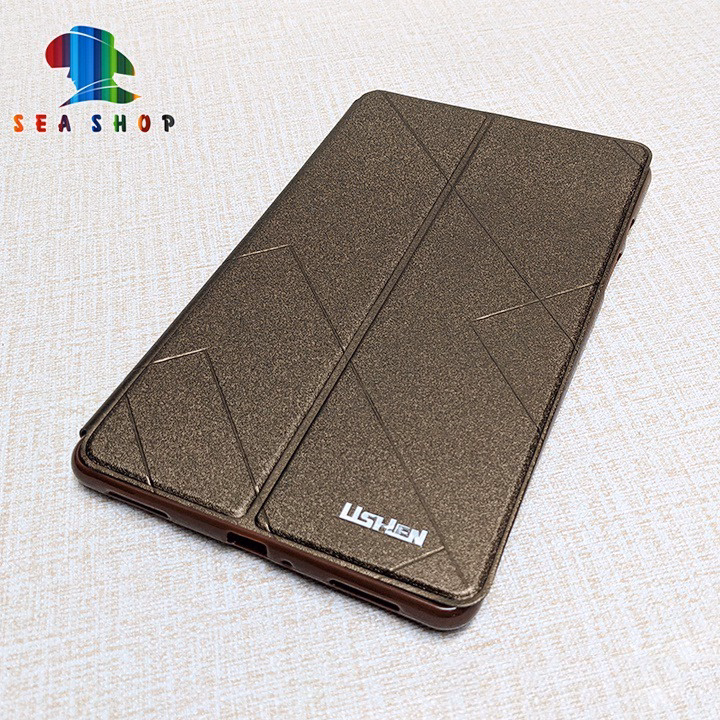 Bao Da Samsung Tab E T560 Chính Hãng Lishen Thiết Kế Dạng Ví Sang Trọng, Có Ngăn Cài Thẻ - Sea Shop - Ảnh 4