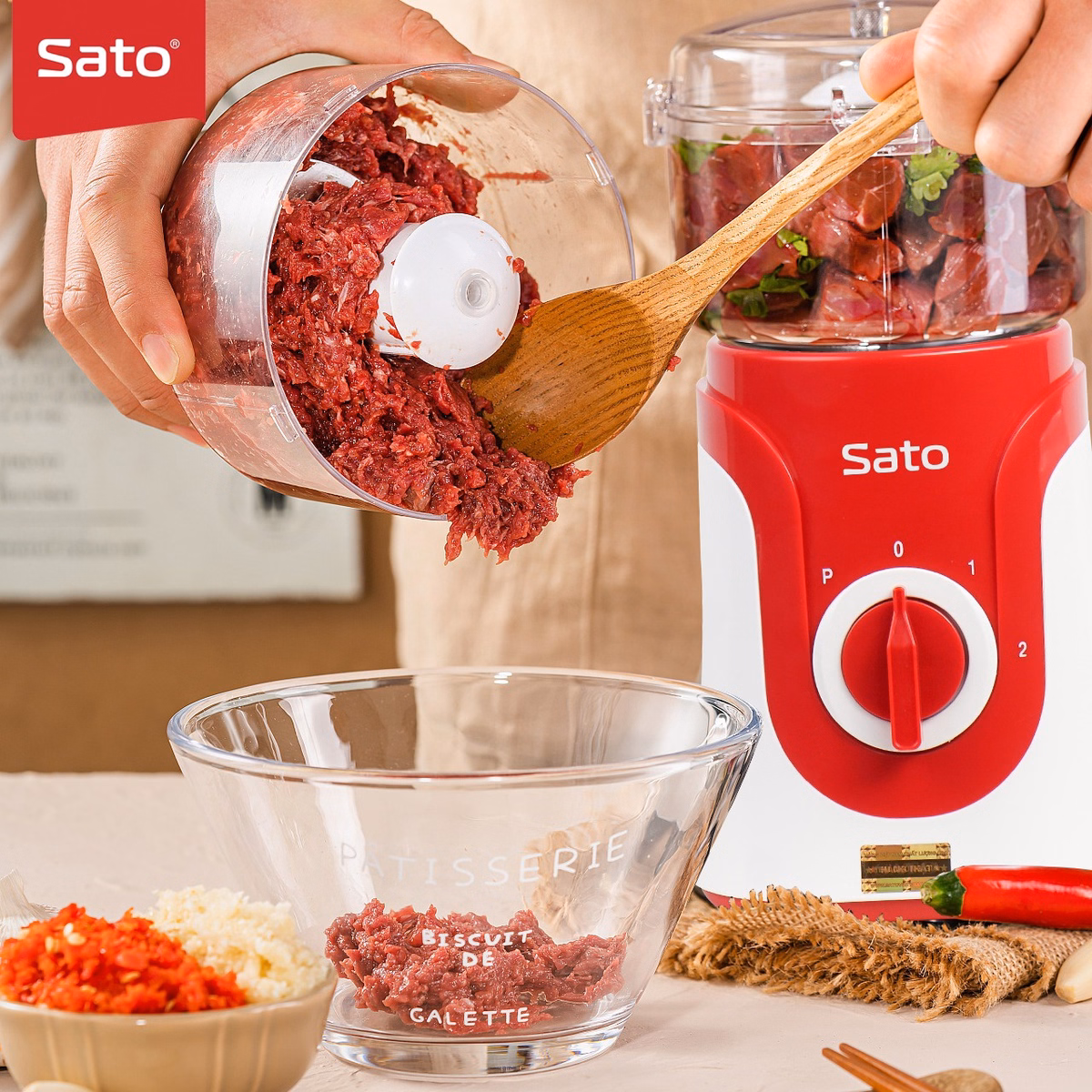 Máy Xay Sinh Tố Đa Năng Sato Mx7306A - Sato - Ảnh 4