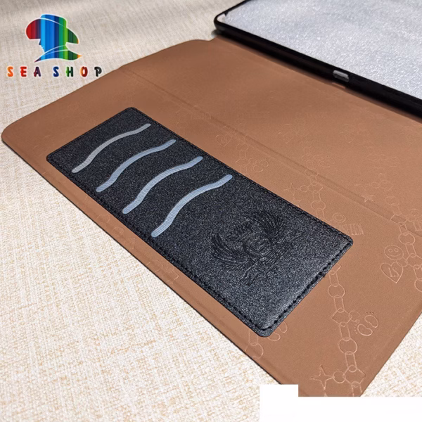 Bao Da Ipad Gen 5, 6, 7, 8 Chính Hãng Lishen Thiết Kế Dạng Ví Sang Trọng, Có Ngăn Cài Thẻ - Sea Shop - Ảnh 3