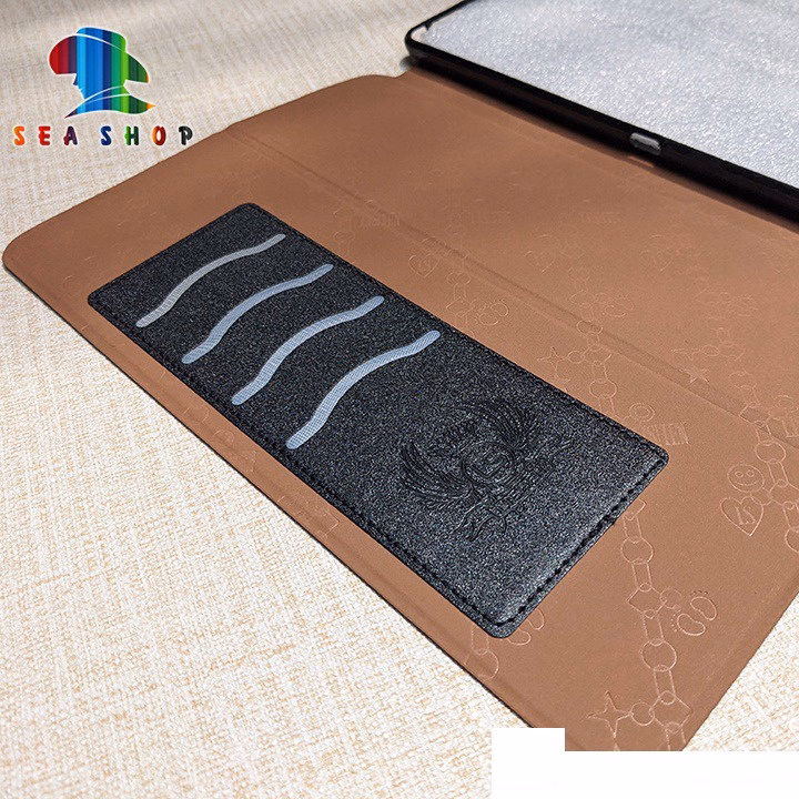 Bao Da Ipad Gen 5, 6, 7, 8 Chính Hãng Lishen Thiết Kế Dạng Ví Sang Trọng, Có Ngăn Cài Thẻ - Sea Shop - Ảnh 3