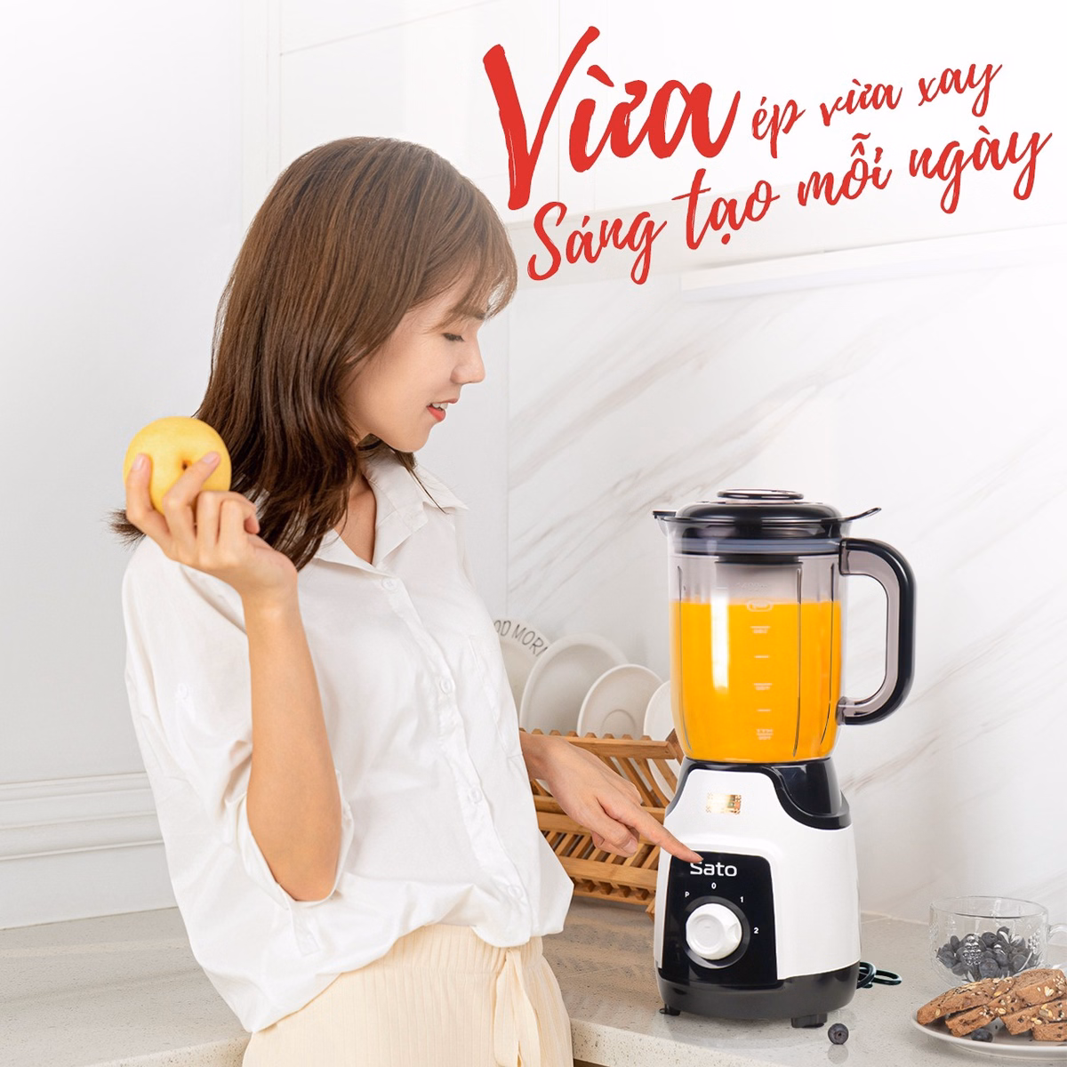 Máy Xay Sinh Tố Đa Năng Sato Mx4306B - Sato - Ảnh 5