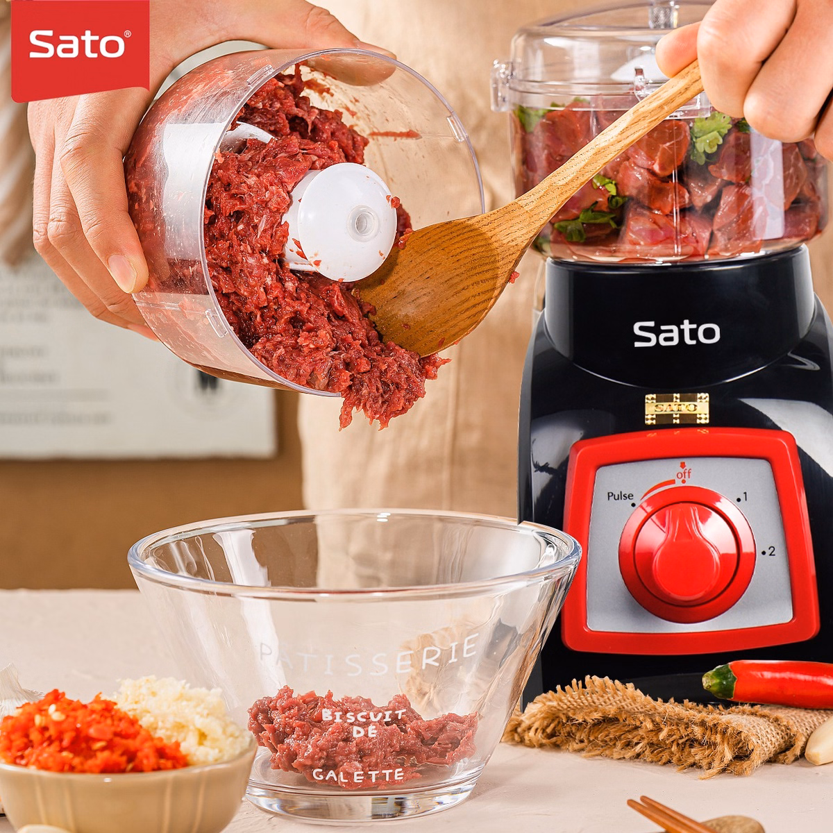 Máy Xay Sinh Tố Đa Năng Sato Mx5306A - Sato - Ảnh 5