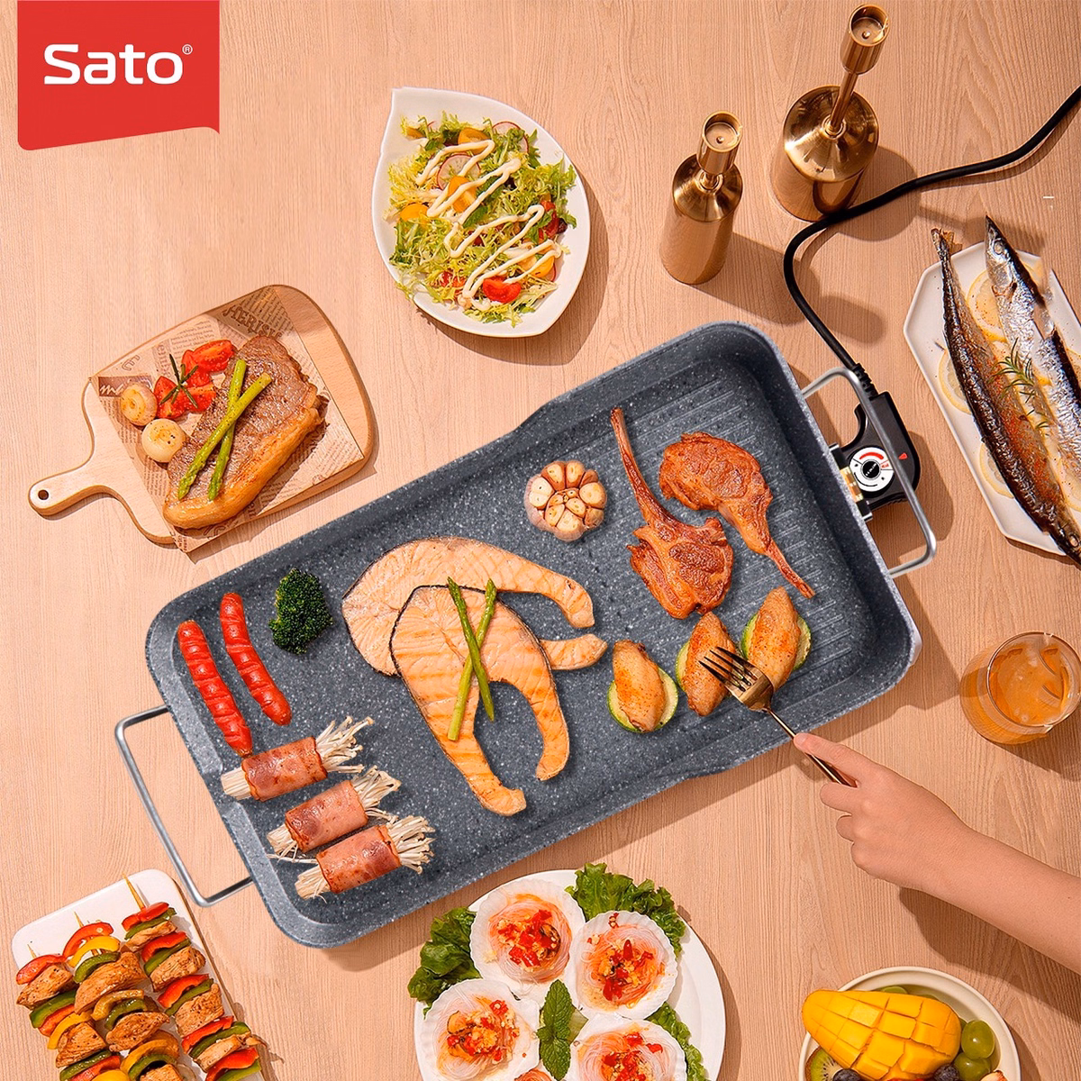 Bếp Nướng Điện Sato Bn11 - Ảnh 2