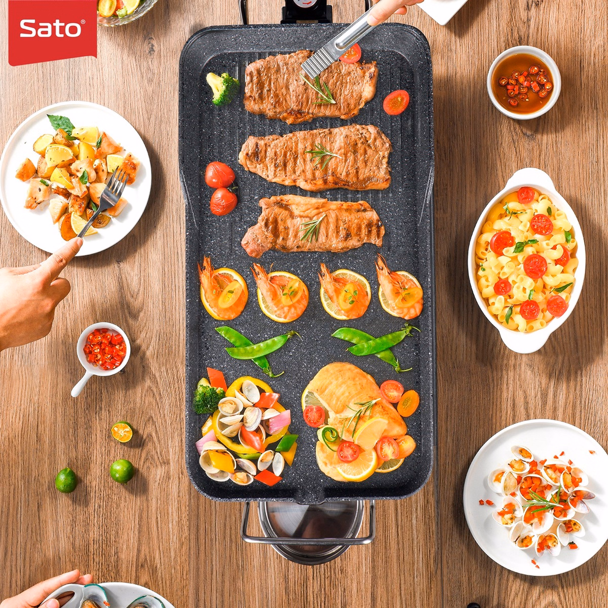 Bếp Nướng Điện Sato Bn11 - Ảnh 3