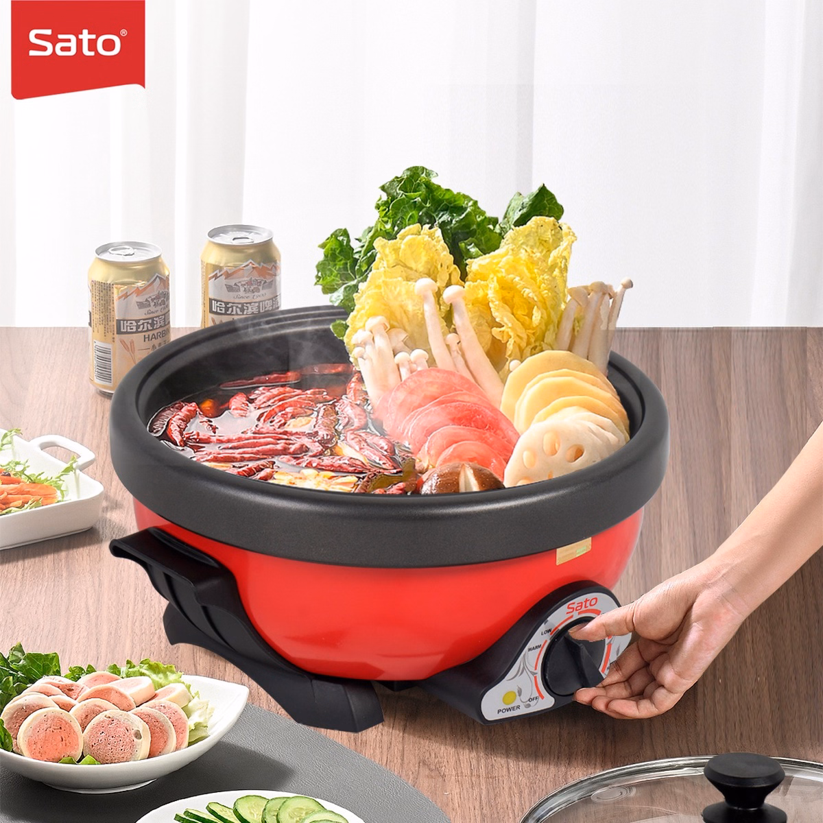 Nồi Lẩu Điện Sato 50Nl41 (5.0L) - Ảnh 4