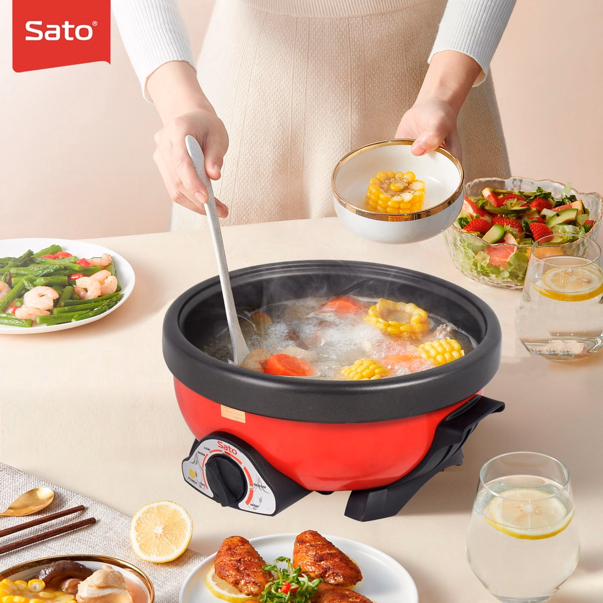 Nồi Lẩu Điện Sato 50Nl41 (5.0L) - Ảnh 6