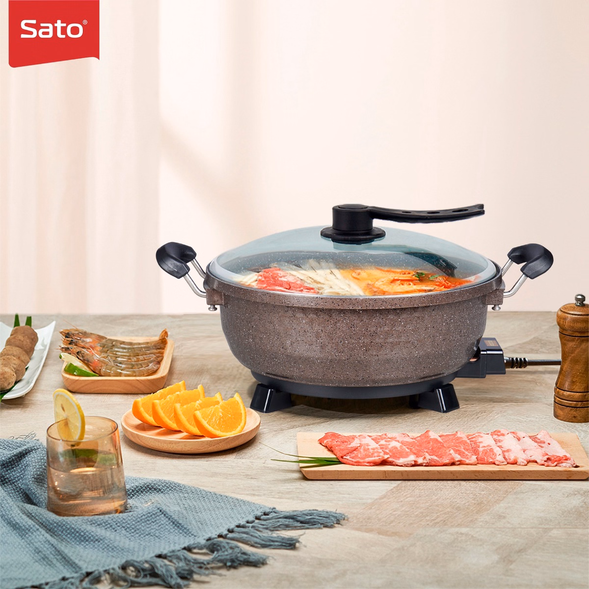Nồi Lẩu Điện Sato 50Nl52 - Ảnh 3