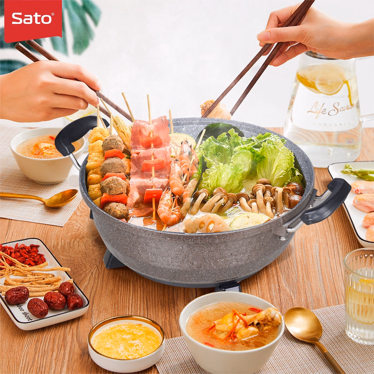 Nồi Lẩu Điện Sato 50Nl52 - Ảnh 4