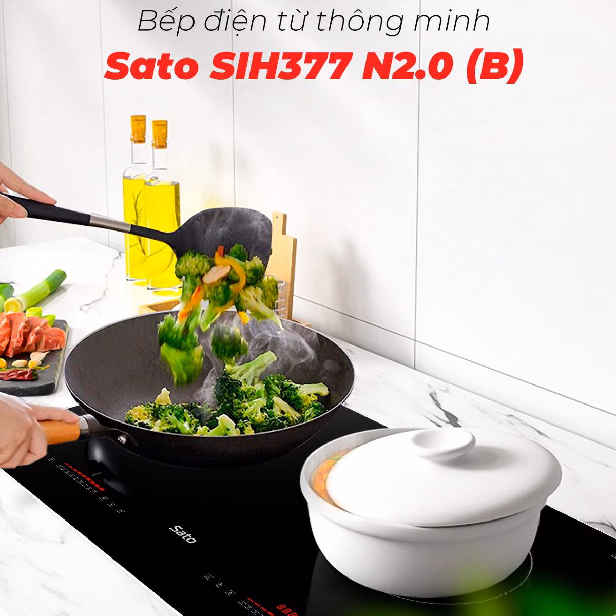 Bếp Điện Từ Thông Minh Sih377 N2.0 (B) - Sato - Ảnh 2