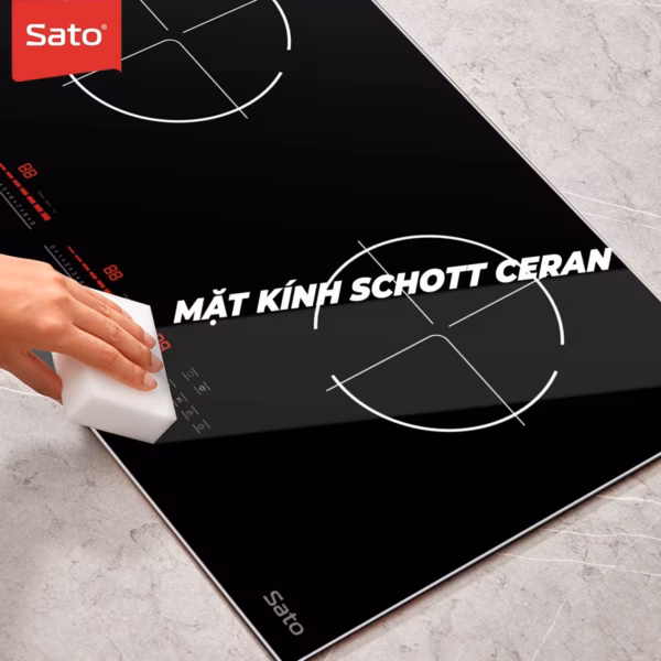 Bếp Điện Từ Thông Minh Ih686Plus (A), Mặt Kính Schoot - Sato - Ảnh 4