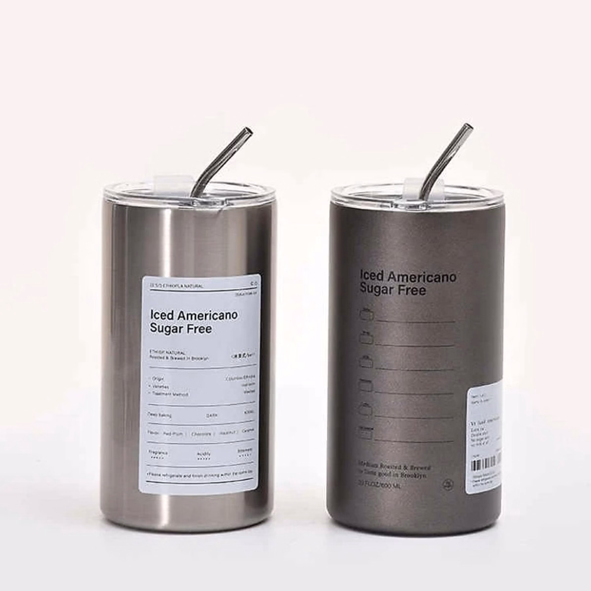 Ly Giữ Nhiệt Inox, Cốc Giữ Nhiệt 600Ml Kèm Ống Hút Americano Ctb97 - Bechip - Ảnh 2