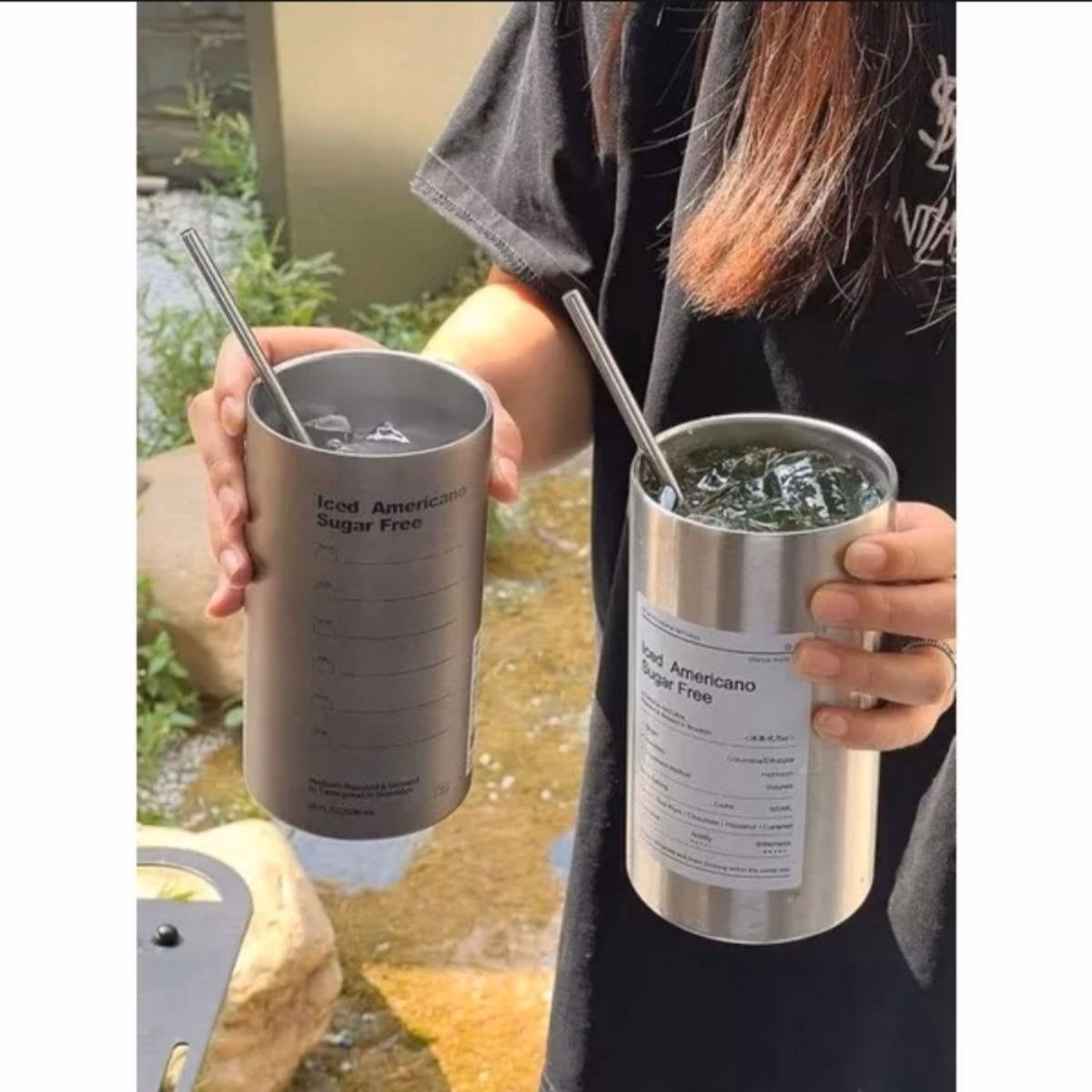 Ly Giữ Nhiệt Inox, Cốc Giữ Nhiệt 600Ml Kèm Ống Hút Americano Ctb97 - Bechip - Ảnh 3