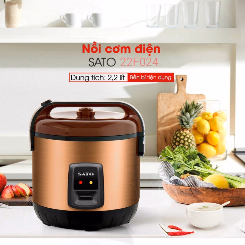 Nồi Cơm Điện 22F024 2.2L - Sato - Ảnh 2