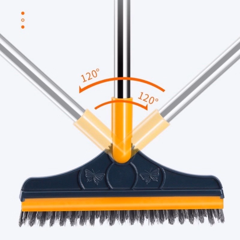 Cây Chà Sàn Nhà Tắm Thông Minh , Đầu Chổi Xoay 120 Độ - Su - Ảnh 3