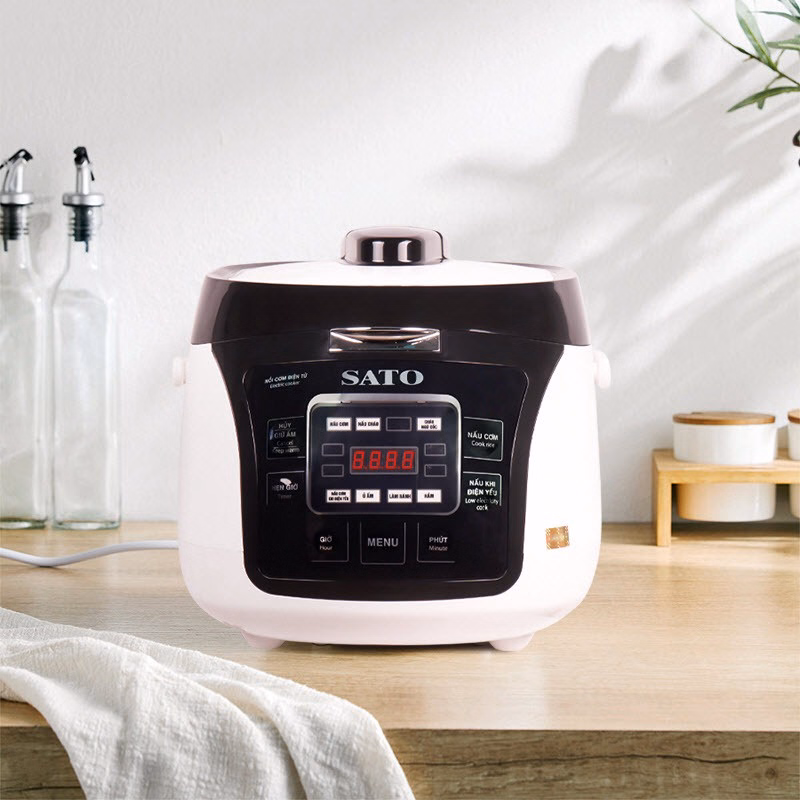 Nồi Cơm Điện Tử 18Dt017(T)/18Dt017(D)/18Dt017(G) 1.8L - Sato - Ảnh 4