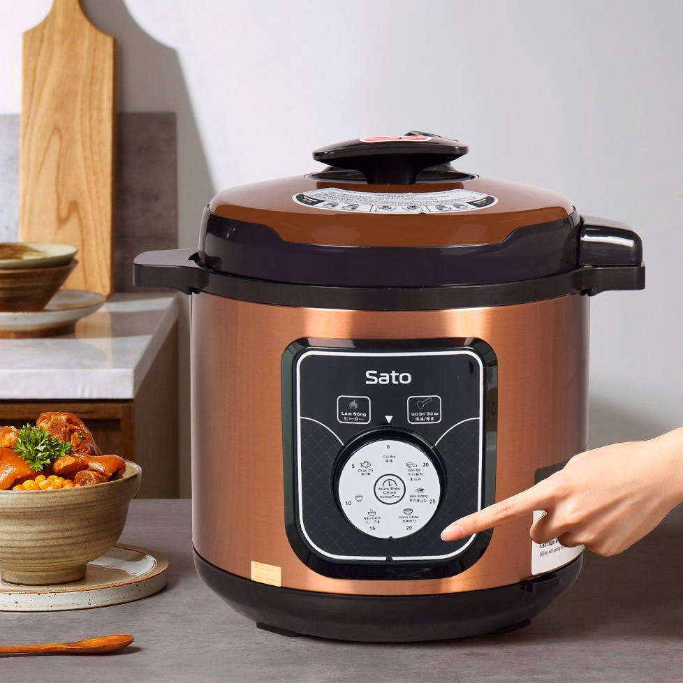 Nồi Áp Suất Đa Năng Satoalpha 6As039 6.0L - Sato - Ảnh 5
