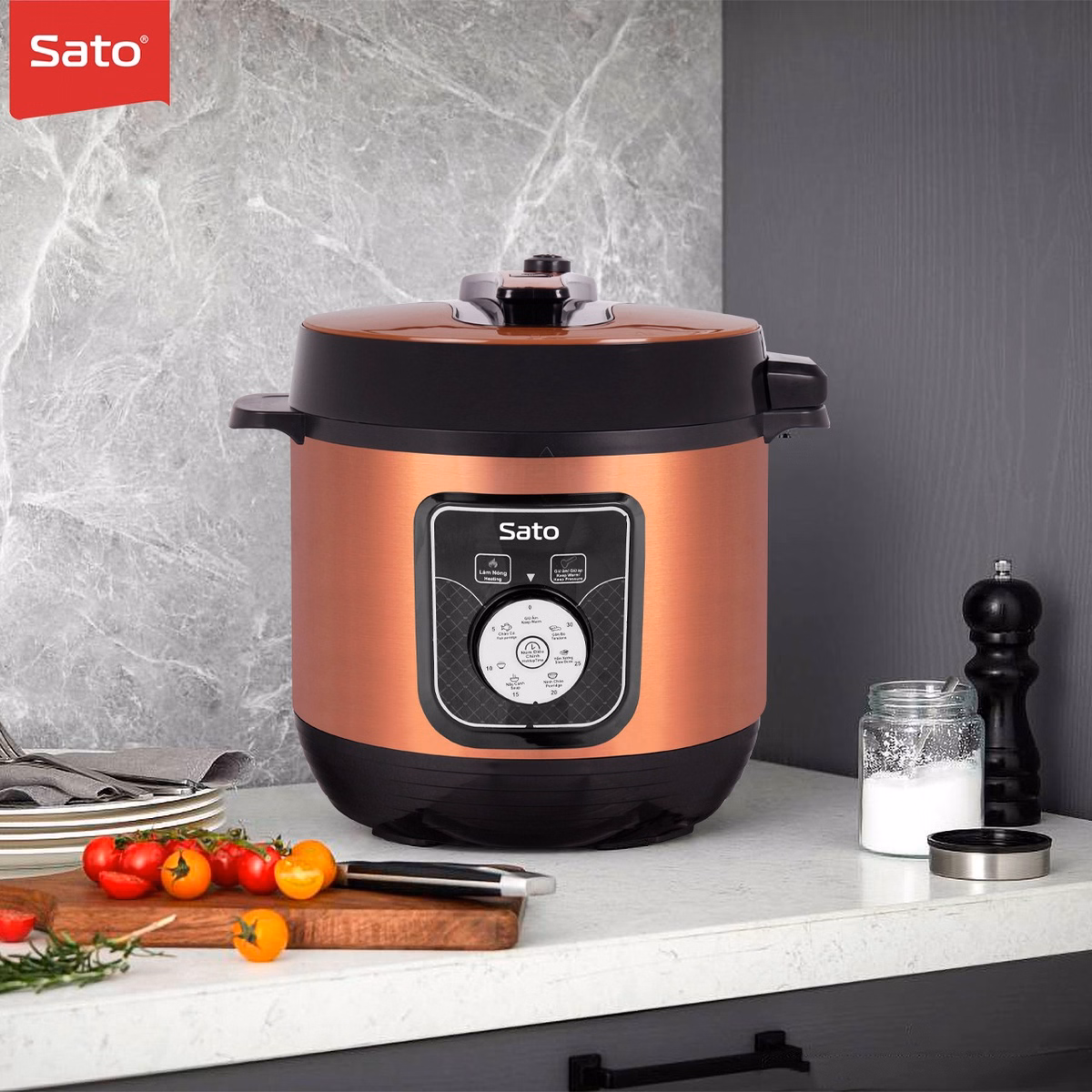 Nồi Áp Suất Đa Năng 6As041.N 6.0L - Sato - Ảnh 4