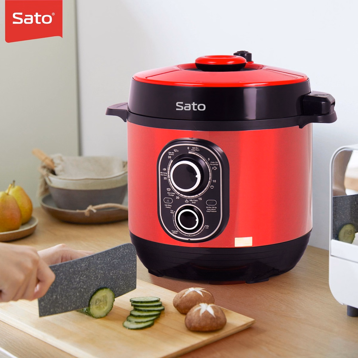 Nồi Áp Suất Đa Năng 6As052 6.0L - Sato - Ảnh 3