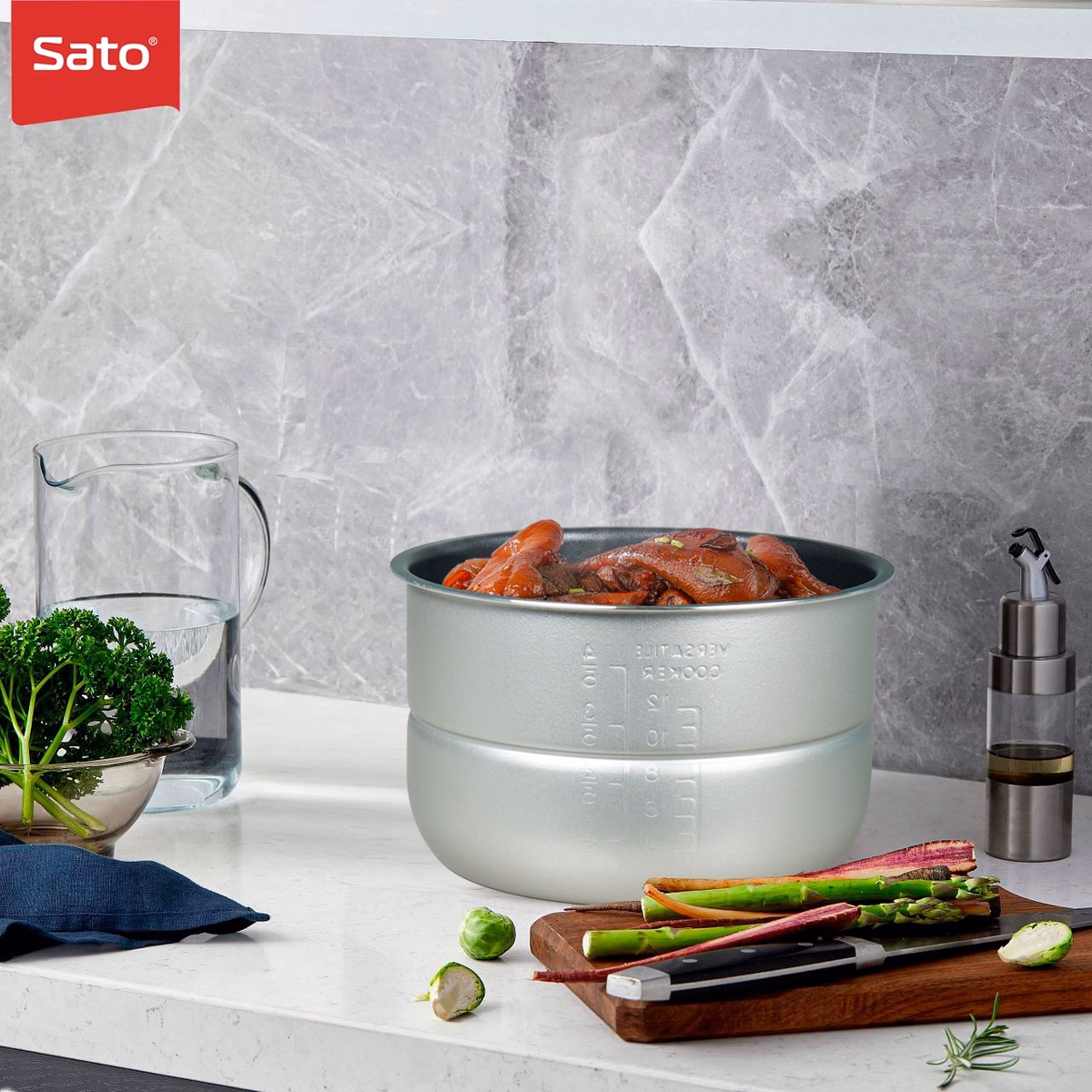 Nồi Áp Suất Đa Năng 5As066 5.0L - Sato - Ảnh 6
