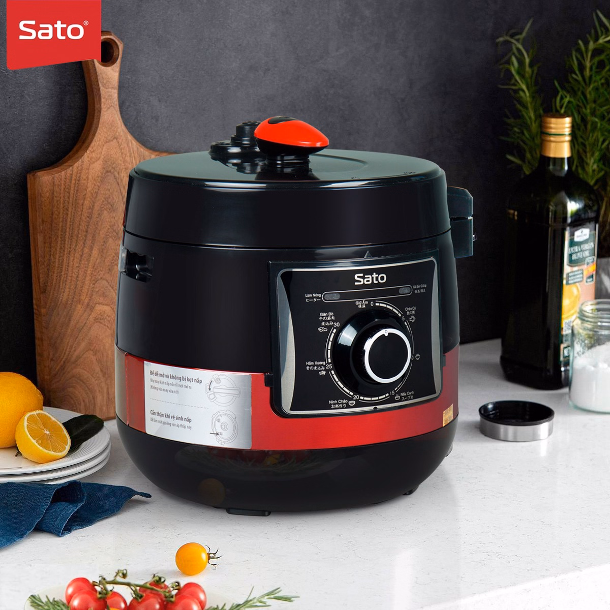 Nồi Áp Suất Đa Năng 5As066 5.0L - Sato - Ảnh 3