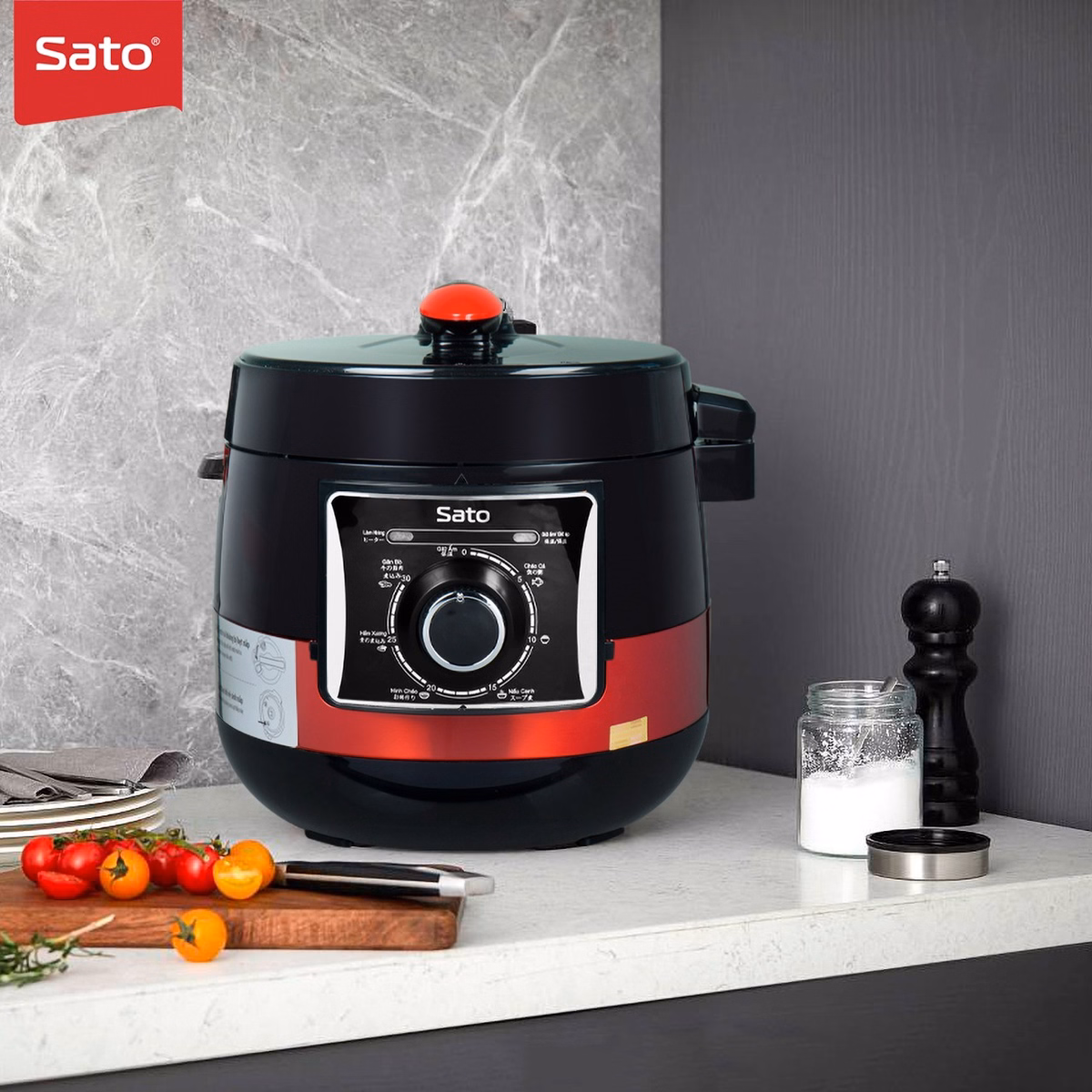 Nồi Áp Suất Đa Năng 5As066 5.0L - Sato - Ảnh 5