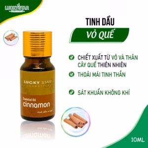 Tinh Dầu Vỏ Quế 10Ml (Tặng Túi Treo) - Lucky Star