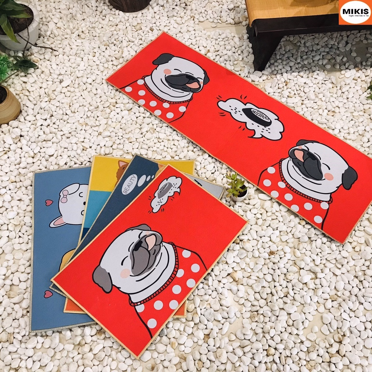 Set 2 Thảm Bếp, Thảm Lau Chân, Trải Sàn 3D Siêu Thấm Hút Nước - Sương Mai - Ảnh 5