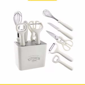 Bộ 5 Dụng Cụ Nhà Bếp Kèm Khay Đựng Cao Cấp - Su