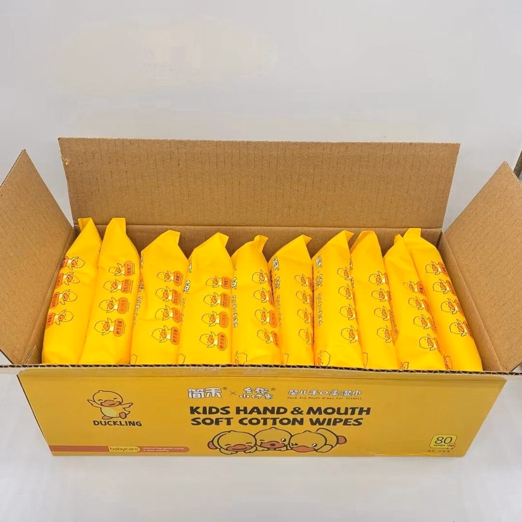 Thùng 10 Khăn Ướt Vịt Vàng Cao Cấp - Su - Ảnh 3