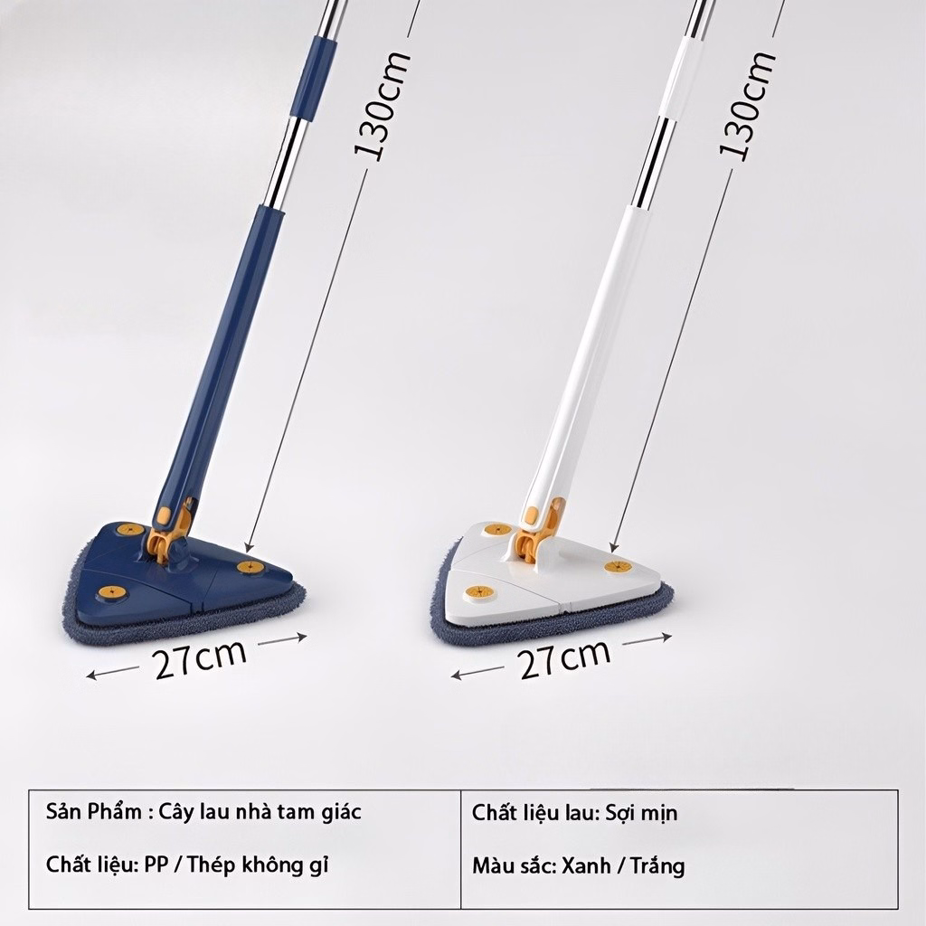 Chổi Lau Nhà Đa Năng Hình Tam Giác - Su - Ảnh 2