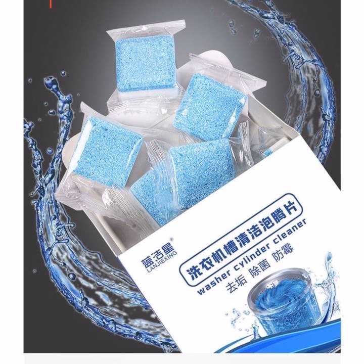 Hộp 12 Viên Vệ Sinh Lồng Máy Giặt Siêu Sạch - Su - Ảnh 2