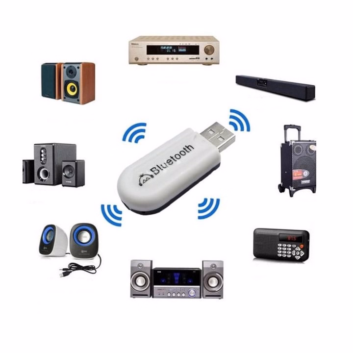 Usb Bluetooth Hjx-001 Biến Loa Thường Thành Loa Bluetooth - Silver - Ảnh 3