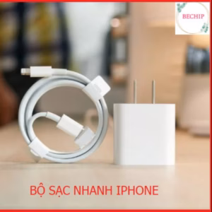 Combo Củ Sạc Và Cáp Sạc Nhanh Iphone 20W Hàng Chuẩn Ctb102 - Bechip
