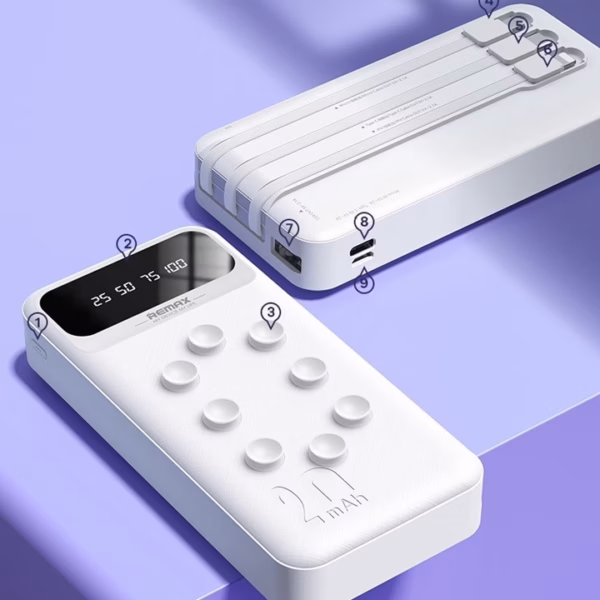 [Hộp 1 Cái] Sạc Dự Phòng Kèm Cáp Rpp-297 20.000Mah - Remax - Ảnh 5