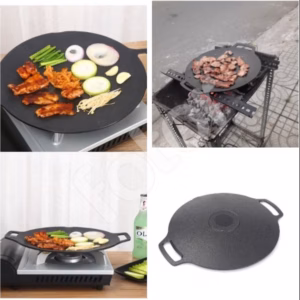 Chảo Gang Nướng Đáy Cạn 2 Quai 30Cm - Su