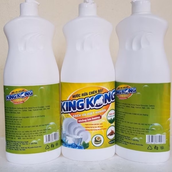 [Combo] Tẩy Đa Năng Kingkong+ Nước Rửa Chén Hữu Cơ Kingkong 750Ml Không Hại Da, Sức Khỏe - Ảnh 2