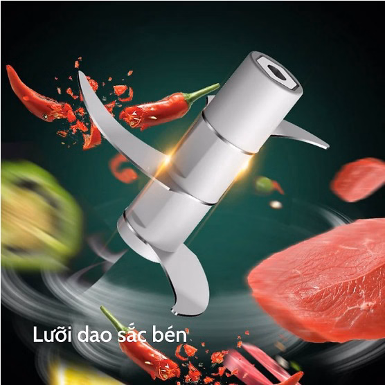 Máy Xay Tỏi Ớt Cầm Tay Sạc Pin 250Ml Ctb107 - Bechip - Ảnh 7