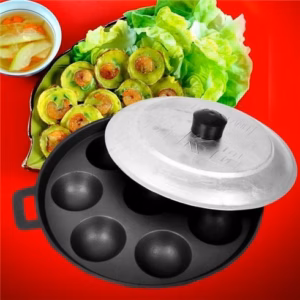 Chảo Đổ Bánh Khọt 8 Khuông - Su