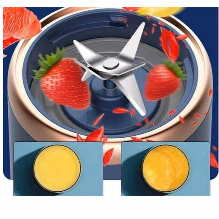 Máy Xay Sinh Tố Mini Cầm Tay 2 Cốc Gọn Nhẹ Và Tiện Lợi Ctb112 - Bechip - Ảnh 11