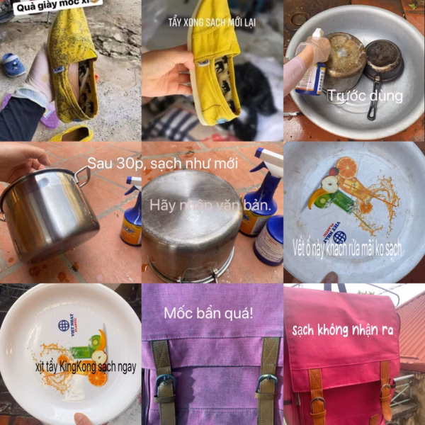 [Combo] Tẩy Đa Năng Kingkong+Nước Giặt Xả Kingkong - Ảnh 3