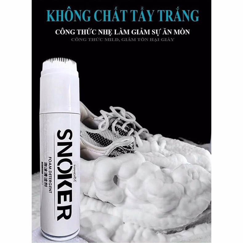 Chai Xịt Bọt Làm Sạch Giày Snoker 300Ml - Snoker - Ảnh 4