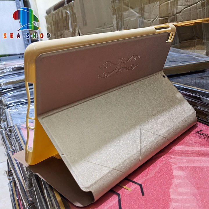 Bao Da Ipad Air , Air 2, Air 3, Air 4, Air 5, Air 6 Hiệu Lishen Thiết Kế Ngăn Cài Thẻ, Nắp Gập 2 Mặt -Seashop - Ảnh 4
