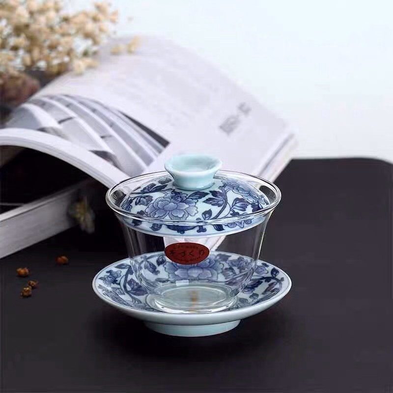 Bát Pha Trà Thủy Tinh Hoa Dây - Sương Mai - Ảnh 4