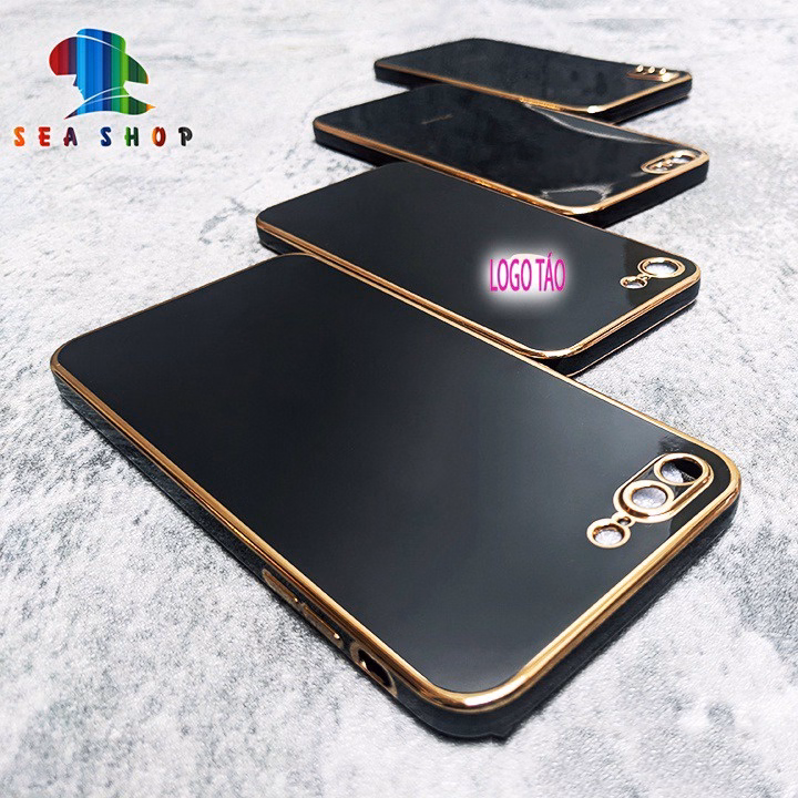 Ốp Lưng Bảo Vệ Camera Iphone 6S,7,8,Xs Max, Xr, 6 Plus,7 Plus, 8 Plus -Nhựa Dẻo-Viền Bóng-Viền Vuông Giống Ip12 - Seashop - Ảnh 5