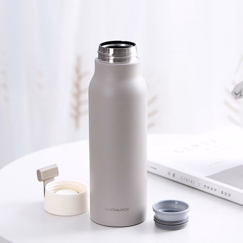 Bình Giữ Nhiêt Lock&Lock Name Tumbler 500Ml Màu Xám Lhc4125Gry - Lock&Lock - Ảnh 3