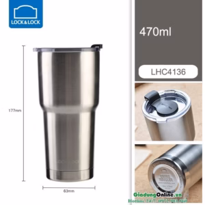 Bình Giữ Nhiệt Swing Tumbler 470Ml Màu Bạc Lhc4136Slv - Lock&Lock