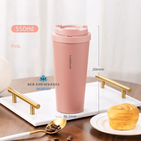 Bình Giữ Nhiệt Onetouch Energetic Tumbler Lhc3240Pik 550Ml - Lock&Lock - Ảnh 5