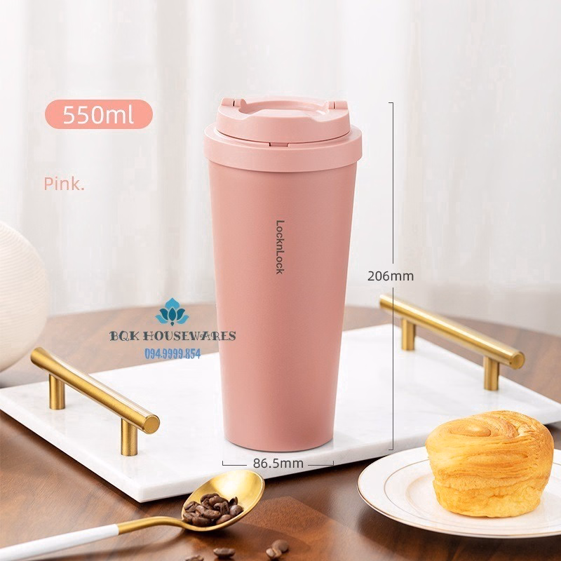 Bình Giữ Nhiệt Onetouch Energetic Tumbler Lhc3240Pik 550Ml - Lock&Lock - Ảnh 5