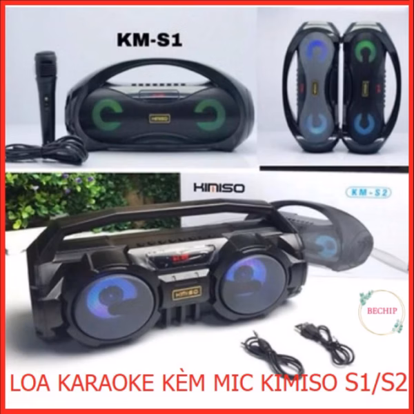 Loa Karaoke Bluetooth Tặng Kèm Micro Hát Misiko S1 Ctb197 - Bechip