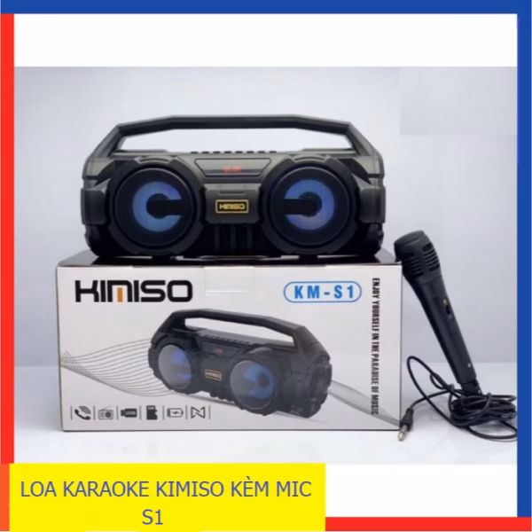 Loa Karaoke Bluetooth Tặng Kèm Micro Hát Misiko S1 Ctb197 - Bechip - Ảnh 2